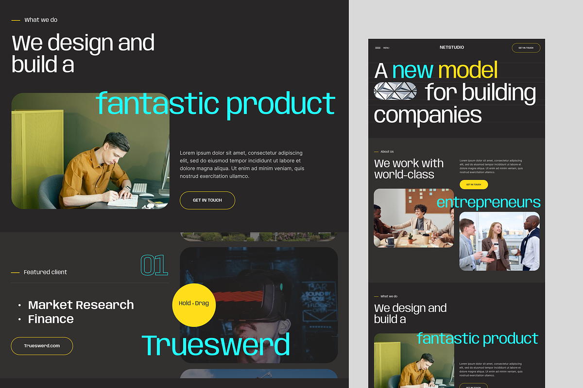 Figma Landing Page Template, a Landing Page Template by zroch design (Photo 2 of 12)