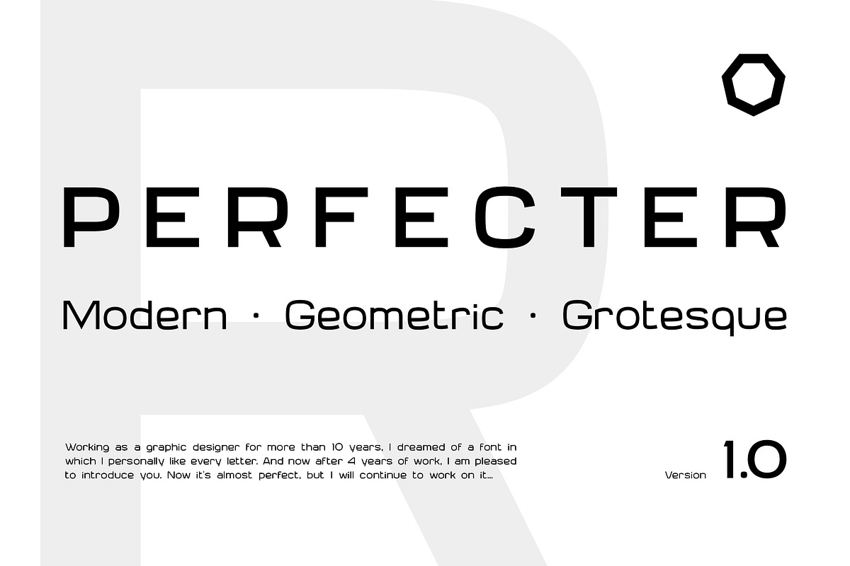 Perfecter | Font family, a Sans Serif Font by Level up (Photo 1 of 7)