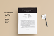 Pack Resume and Card Template / M, a Resume Template by Showy68 Template (Thumbnail 4 of 8)