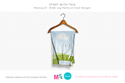 Wide Leg Cotton Pants Canva Mockup, a Bottom Mockup by Mockup Scene (Thumbnail 13 of 16)