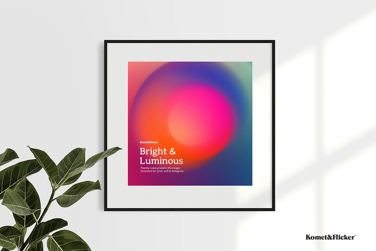 Bright & Luminous Radial Gradients, a Background Graphic by Komet & Flicker (Photo 13 of 14)