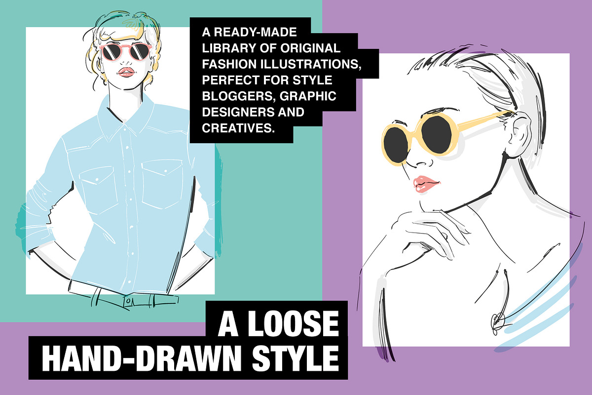 Fashion Portrait Illustrations, a Healthcare Illustration by Wingsart Studio (Photo 4 of 6)