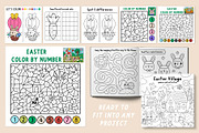 Easter village coloring games, an Education Illustration by Lexi Claus (Thumbnail 12 of 16)