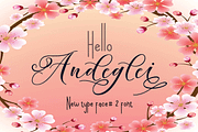 Andeglei, a Script Font by Letter-P (Thumbnail 12 of 17)