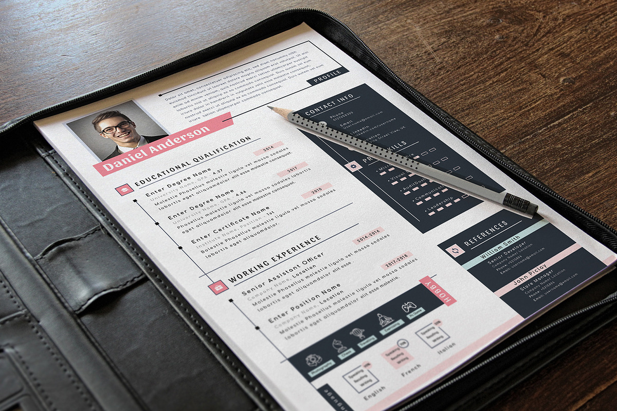 Resume Cv Template Word Apple Pages, a Resume Template by Tbunny (Photo 3 of 4)