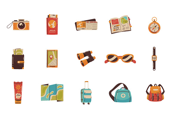 Tourism Essentials Illustration Set preview 2