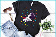 Dot Day Astronaut Kids SVG PNG, an Object Graphic by Creativeusart (Thumbnail 1 of 4)