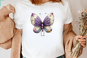 Whimsical Butterfly Clipart, an Illustration by CreationArt (Thumbnail 4 of 7)