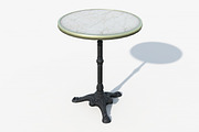 Round bistro table, a Furniture 3D Model by happy brush (Thumbnail 1 of 12)