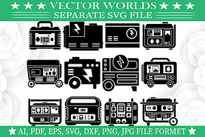 Generator SVG, Generators SVG, an Object Graphic by VectorWorlds