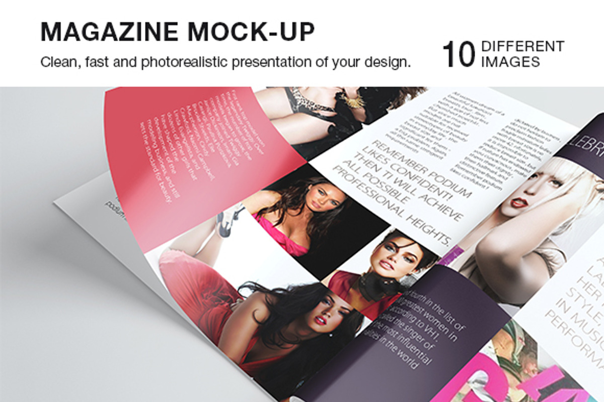 Photorealistic A5/A4 Magazine Mockup, a Print Template by ItemBridge (Photo 1 of 5)