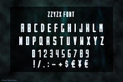 ZZYZX Sci-fi Inspired Display Font, a Sans Serif Font by Porter Fig (Thumbnail 2 of 5)