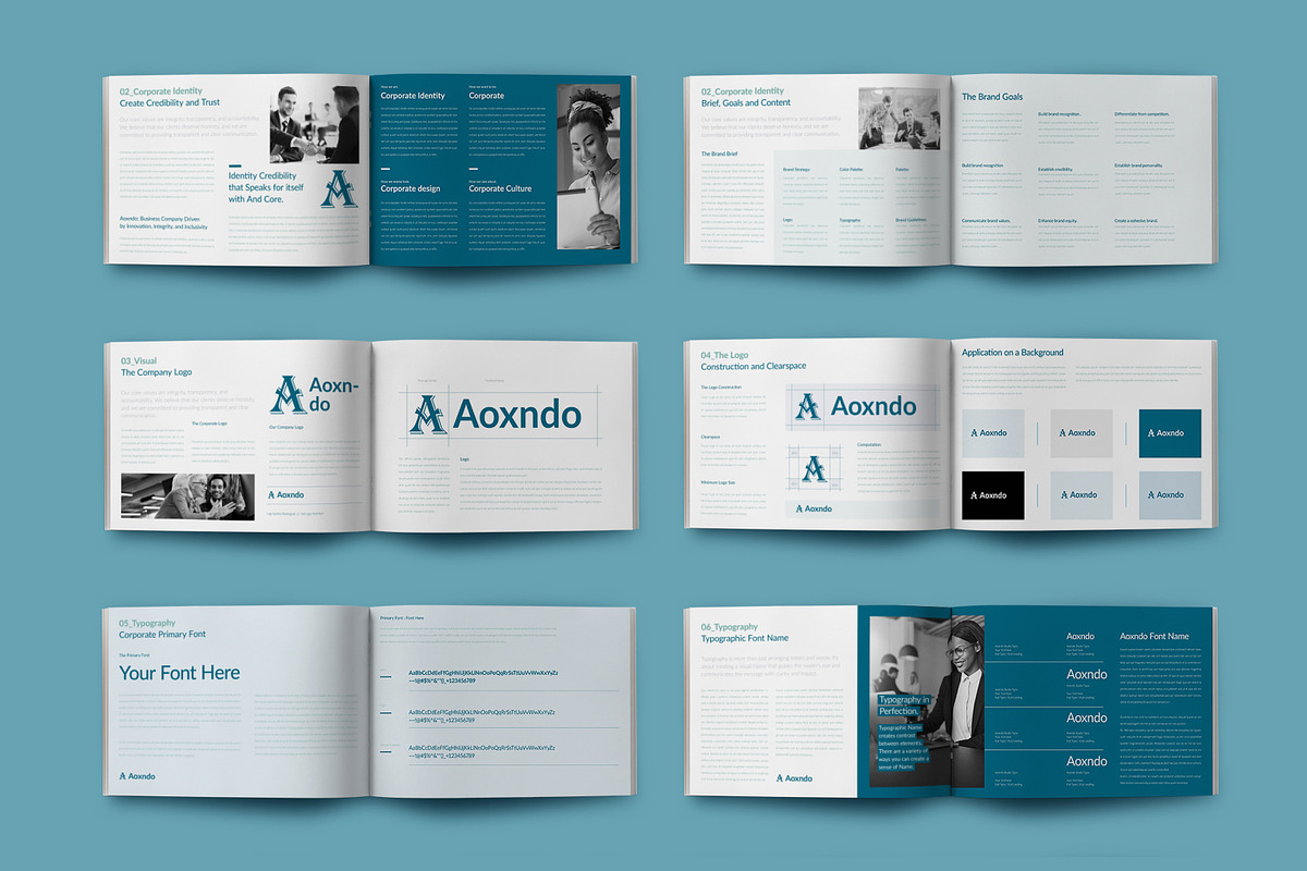 Brand Guideline Template, a Stationery Template by ContestDesign (Photo 3 of 4)