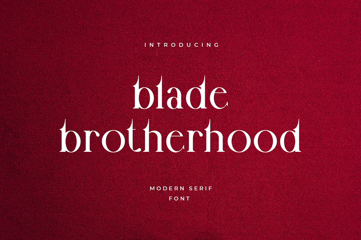 Blade Brotherhood Classic Serif Font, a Serif Font by UICreative (Photo 1 of 5)