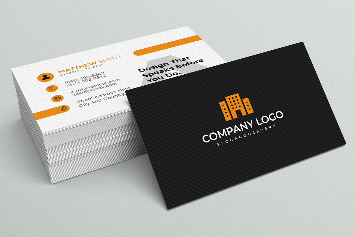 Modern Clean Corporate Business Card, a Business Card Template by MightyDesign (Photo 2 of 6)