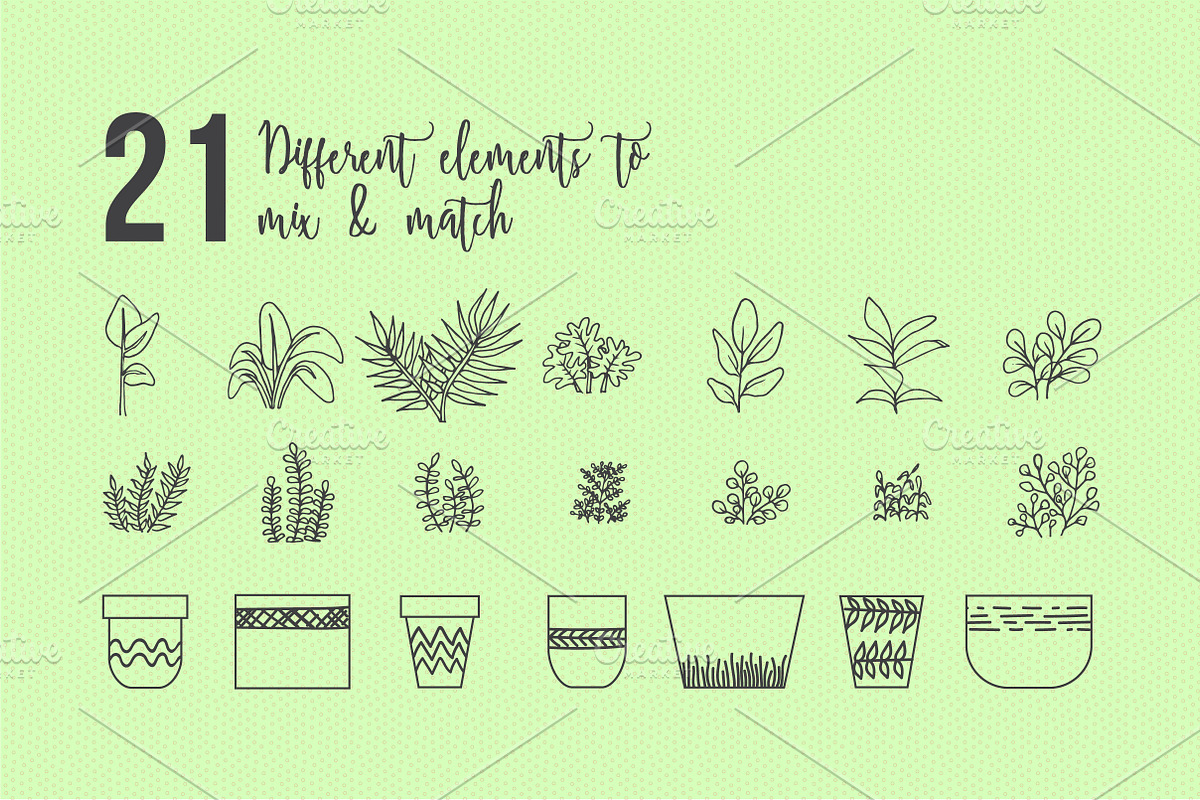Hand Drawn House Plant Illustrations, an Illustration by Hannah Eliza Studio (Photo 2 of 5)
