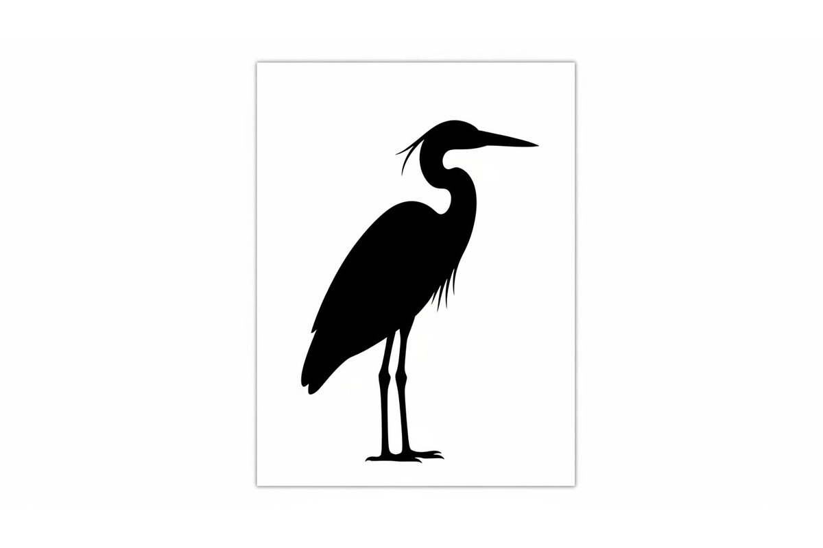 50 Heron Crane Silhouette Bundle, an Illustration by Amazin_art (Photo 12 of 39)