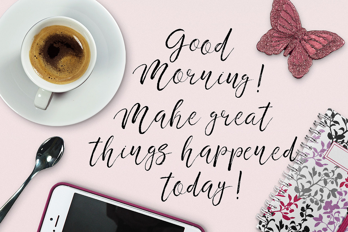 Fashion society handwritten font preview 4
