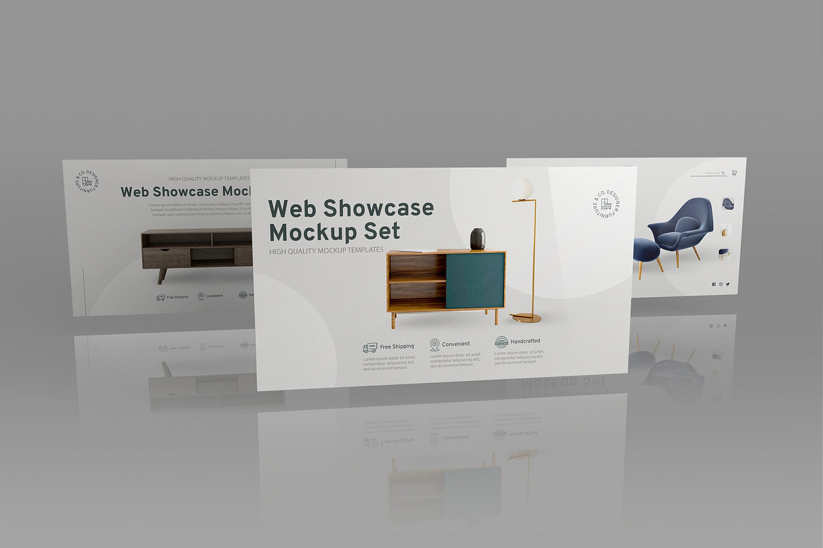 Web Showcase Mockup Set, an Advertising Mockup by MassDream (Photo 9 of 18)