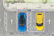 50 Cars Top View Architecture Bundle, a Transportation Illustration by Nurlan's shop (Thumbnail 2 of 15)