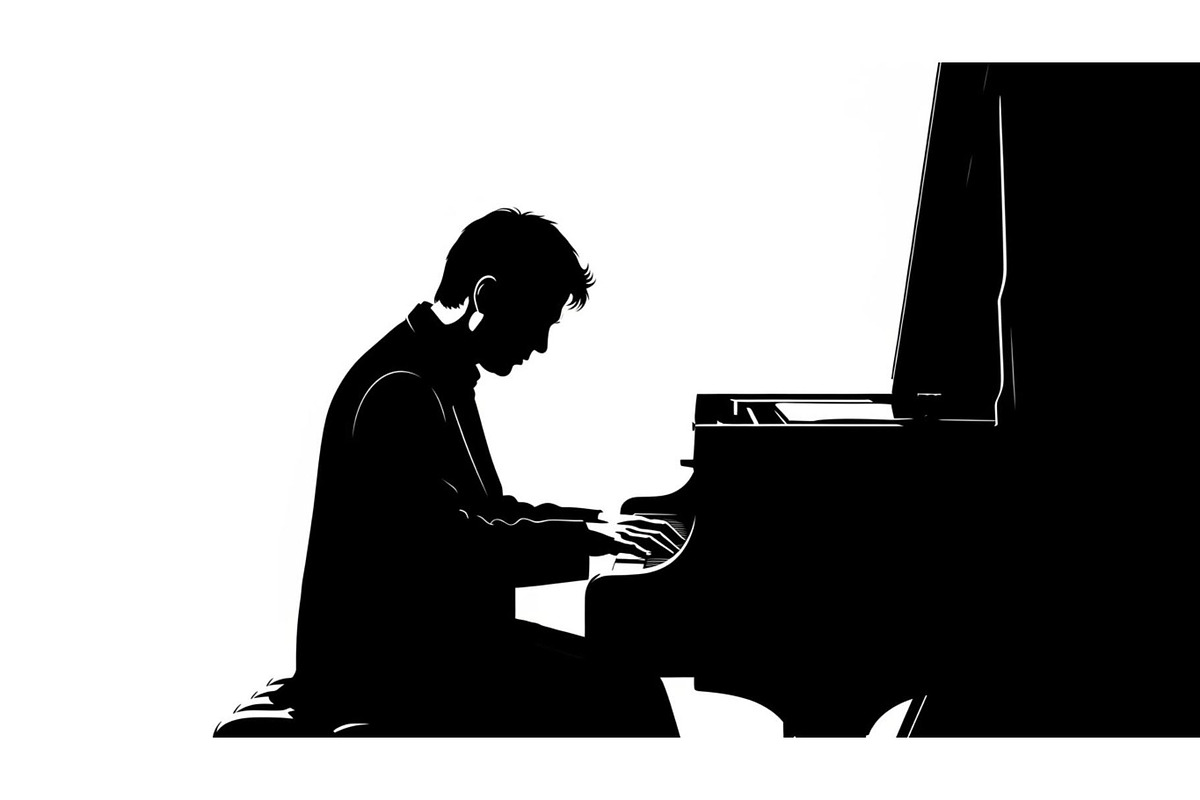 Piano Player Silhouette Vector Bundl, an Illustration by jahid234 (Photo 7 of 20)