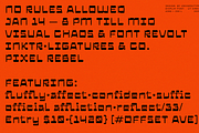 UT Xinka - A Reverse Display Font, a Sans Serif Font by Universitype (Thumbnail 7 of 12)