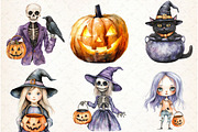 Cute Halloween Clipart Bundle, an Illustration by Libby Wishes (Thumbnail 3 of 6)