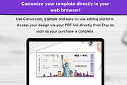 Editable Boarding Pass Template, a Card Template by YasdeyDesigns (Thumbnail 4 of 8)