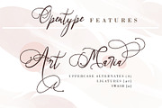 Art Maria, a Script Font by Letterara (Thumbnail 4 of 12)