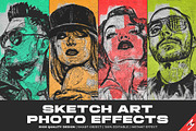 Sketch Art Photo Effects, an Action Add-On by Amorjesu.com (Thumbnail 1 of 31)