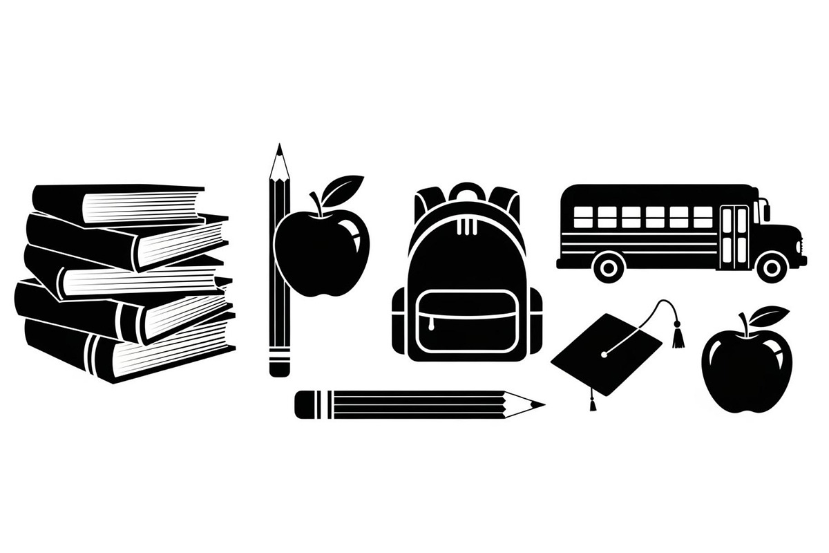 Back To School Silhouette Bundle, an Illustration by Designer_Momina (Photo 23 of 51)
