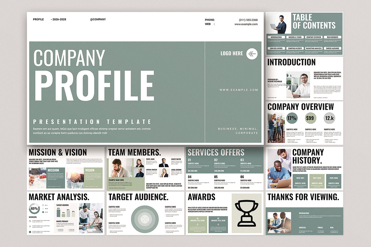 Company Profile Presentation, a Presentation Template by E-Type (Photo 1 of 4)