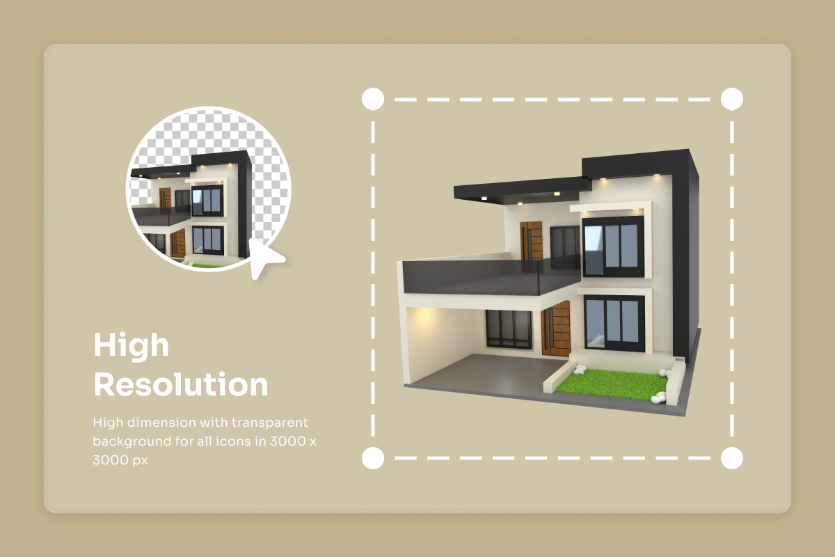 Building & Interior 3D Icon Pack, a Decorative Illustration by twinstd (Photo 3 of 7)
