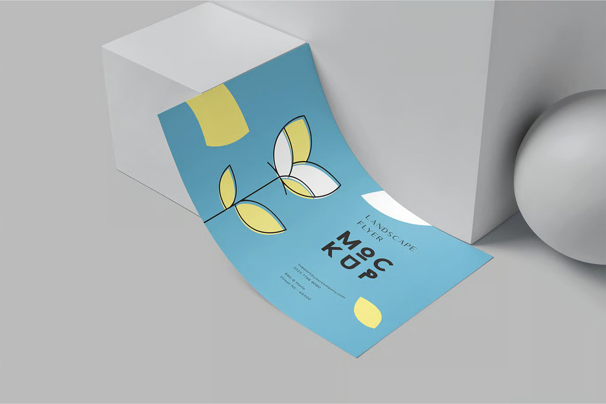 US Half Letter Size Brochure Mockups, an Advertising Mockup by megostudi0 (Photo 5 of 6)