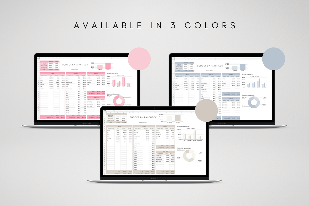Digital Finance Spreadsheet Bundle, a Templates & Theme by BRANDcontent (Photo 8 of 8)