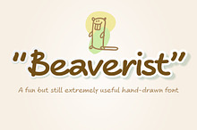 Hand drawn script font. Beaverist