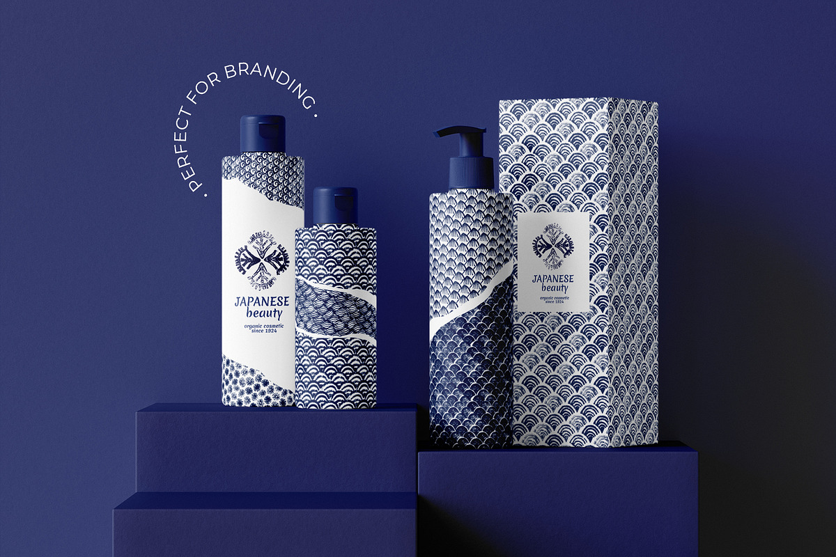 Japanese Vector Patterns & Elements, a Pattern Graphic by Julie&Taily (Photo 12 of 24)