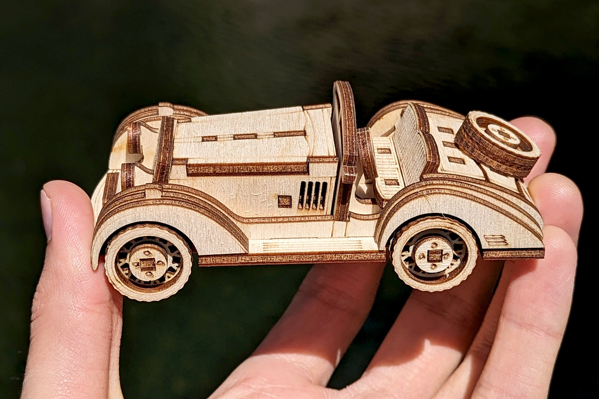 Small Sport Car - Laser Cut File, an Object Graphic by VectorPainter (Photo 8 of 18)