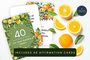 40 Affirmations for Small Business, a Stationery Template by Tracia Creative