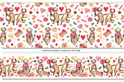 Love Otter, clipart, digital paper, an Animal Illustration by Artmanata (Thumbnail 4 of 17)