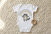 Raccoon PNG Under Rainbow, Cute, an Illustration by SharpMarketplace (Thumbnail 2 of 3)