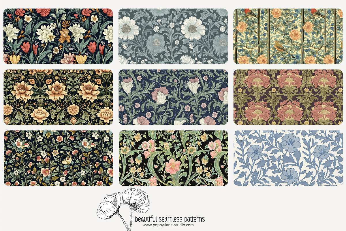 70 Arts & Crafts seamless pattern, a Pattern Graphic by Poppy Lane Studio (Photo 7 of 10)