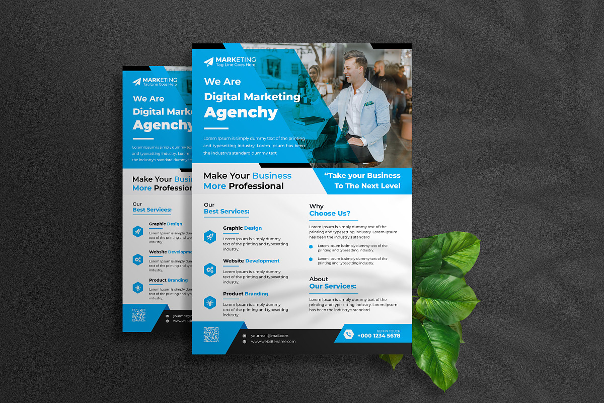 Corporate Theme Business Flyer Templ, a Flyer Template by Graphiexperto (Photo 3 of 6)