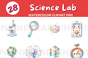 Science Lab Equipment Clip Art, a Technology Illustration by John_Walker (Thumbnail 2 of 3)