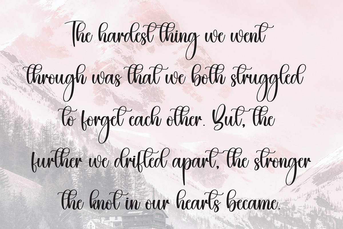 Winterly | Script Font, a Handwritten Font by Scratchones (Photo 6 of 9)