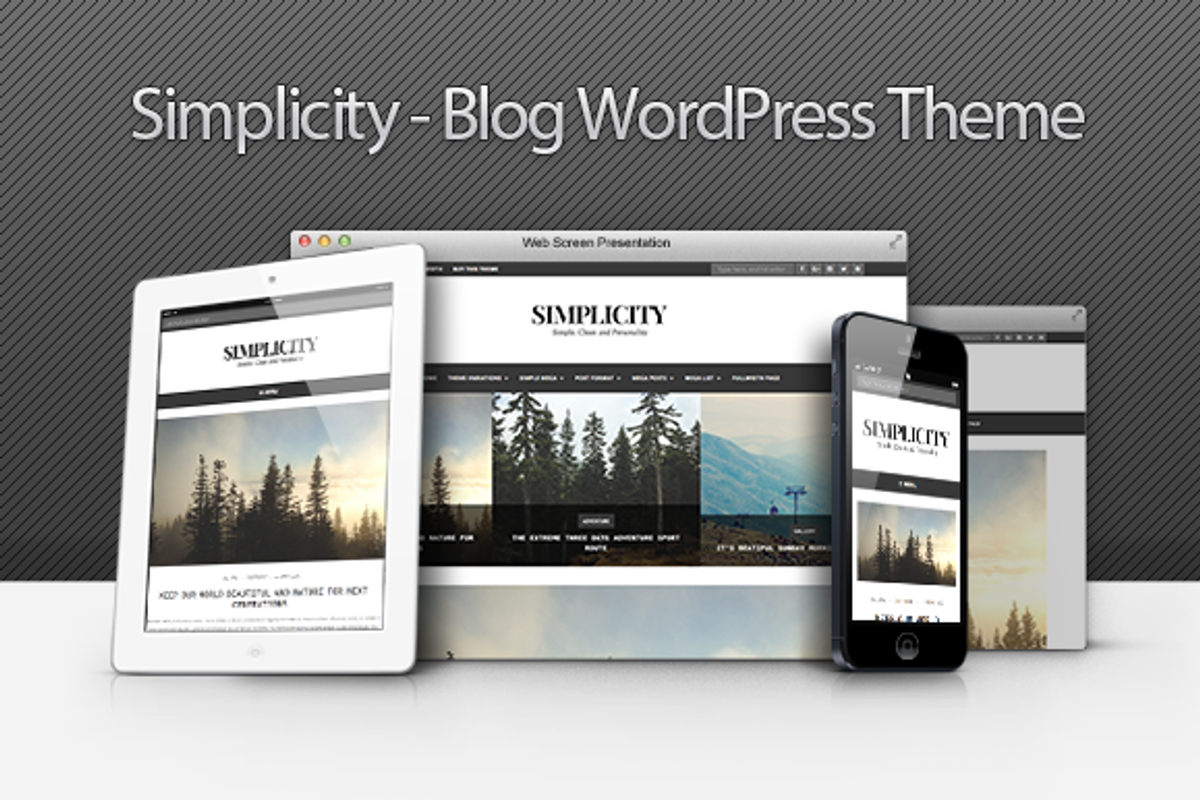 Simplicity - Clean Blog WP Theme, a WordPress Template by inditheme (Photo 1 of 4)
