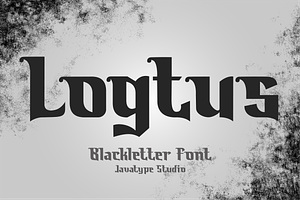 Logtus a Blackletter font