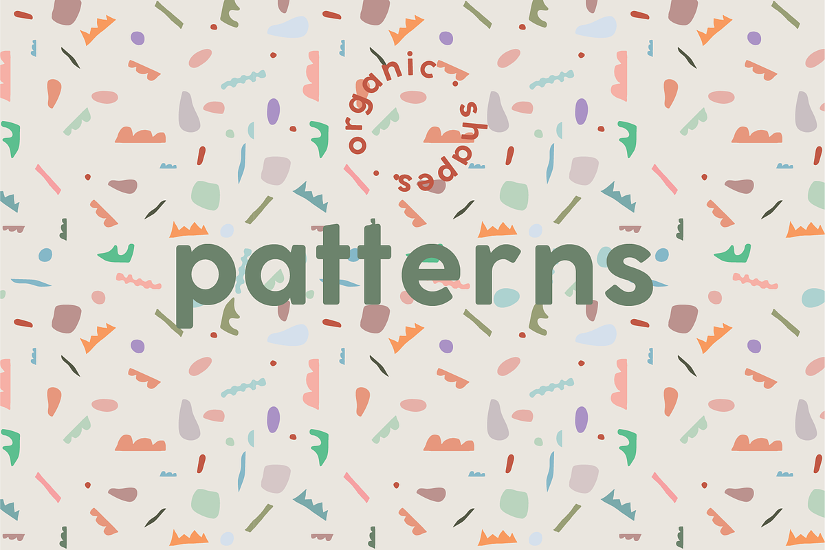 Organic Shapes & Patterns Kit, a Pattern Graphic by Flow with it (Photo 3 of 12)