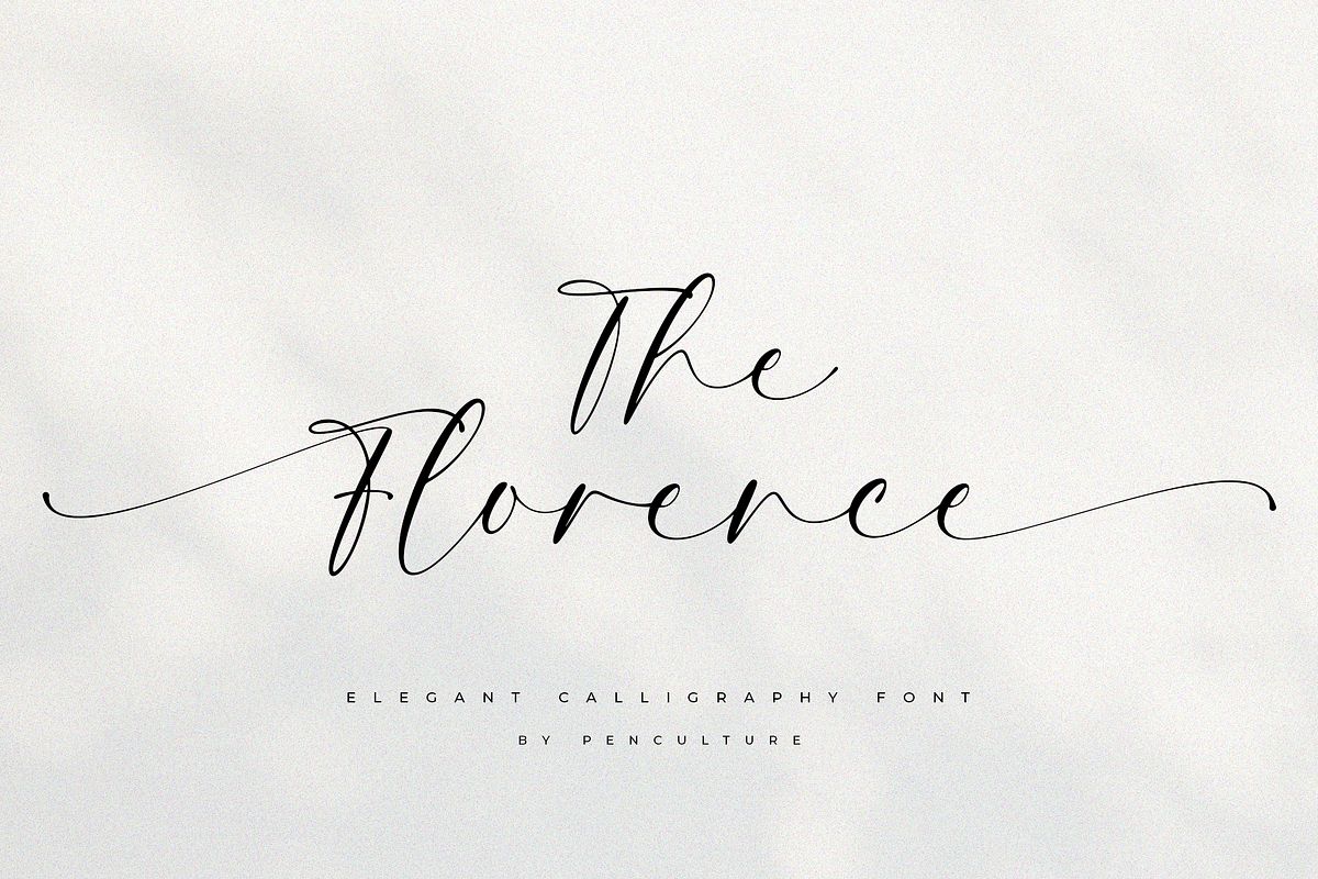 The Florence Calligraphy Font, a Script Font by Pen Culture (Photo 1 of 9)