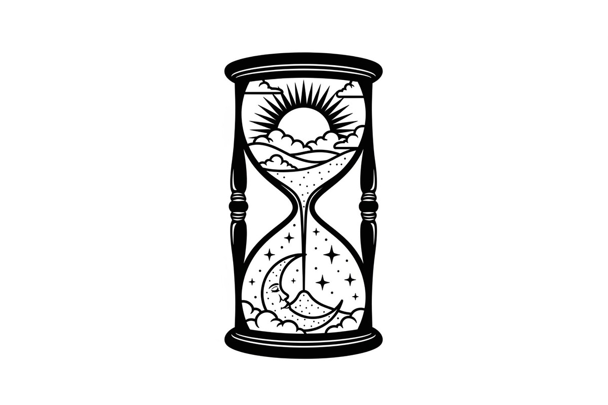 Celestial Sun Moon Hourglass Bundle, an Illustration by Gaye Art (Photo 20 of 31)